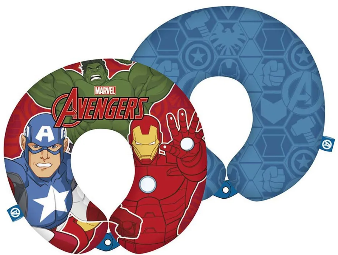Marvel Avengers Junior Nekkussen 28cm - Rood/Blauw - afbeelding 3 van 3