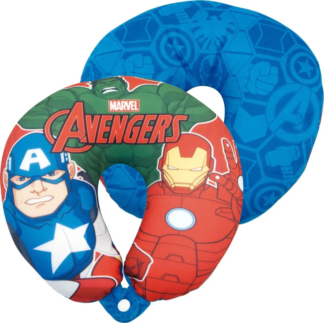 Marvel Avengers Junior Nekkussen 28cm - Rood/Blauw - afbeelding 2 van 3