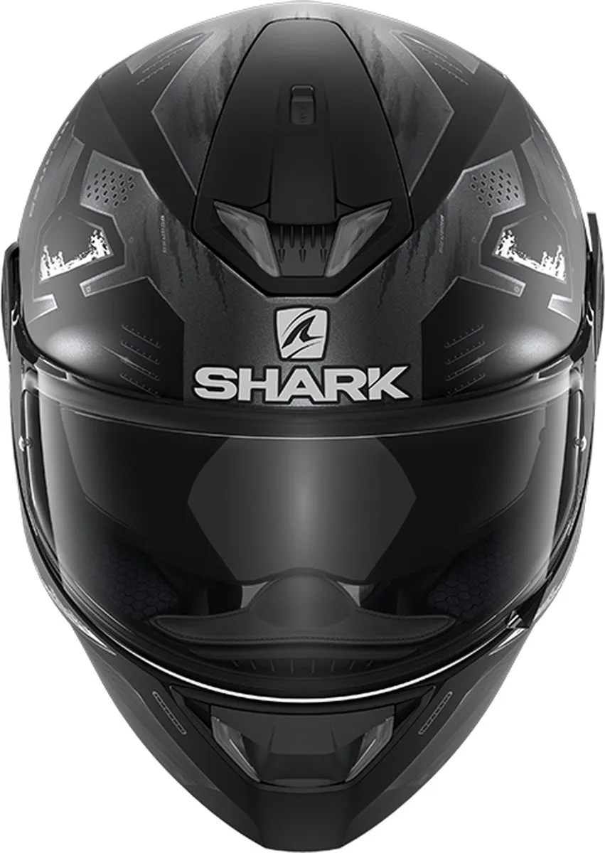 Shark Skwal 2.2 Venger Motorhelm - Mat Zwart - Maat S