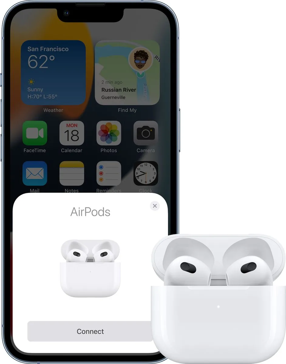 Apple AirPods 3 MPNY3ZM/A - Wit - afbeelding 6 van 6