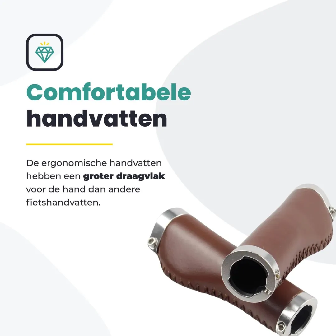 Voltano Leren Fietshandvatten - Bruin - afbeelding 6 van 6