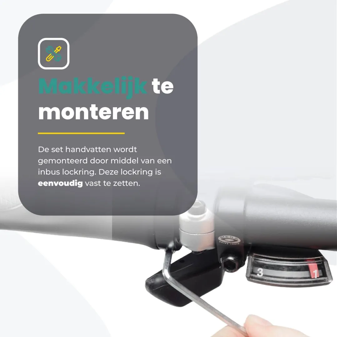 Voltano Leren Fietshandvatten - Bruin