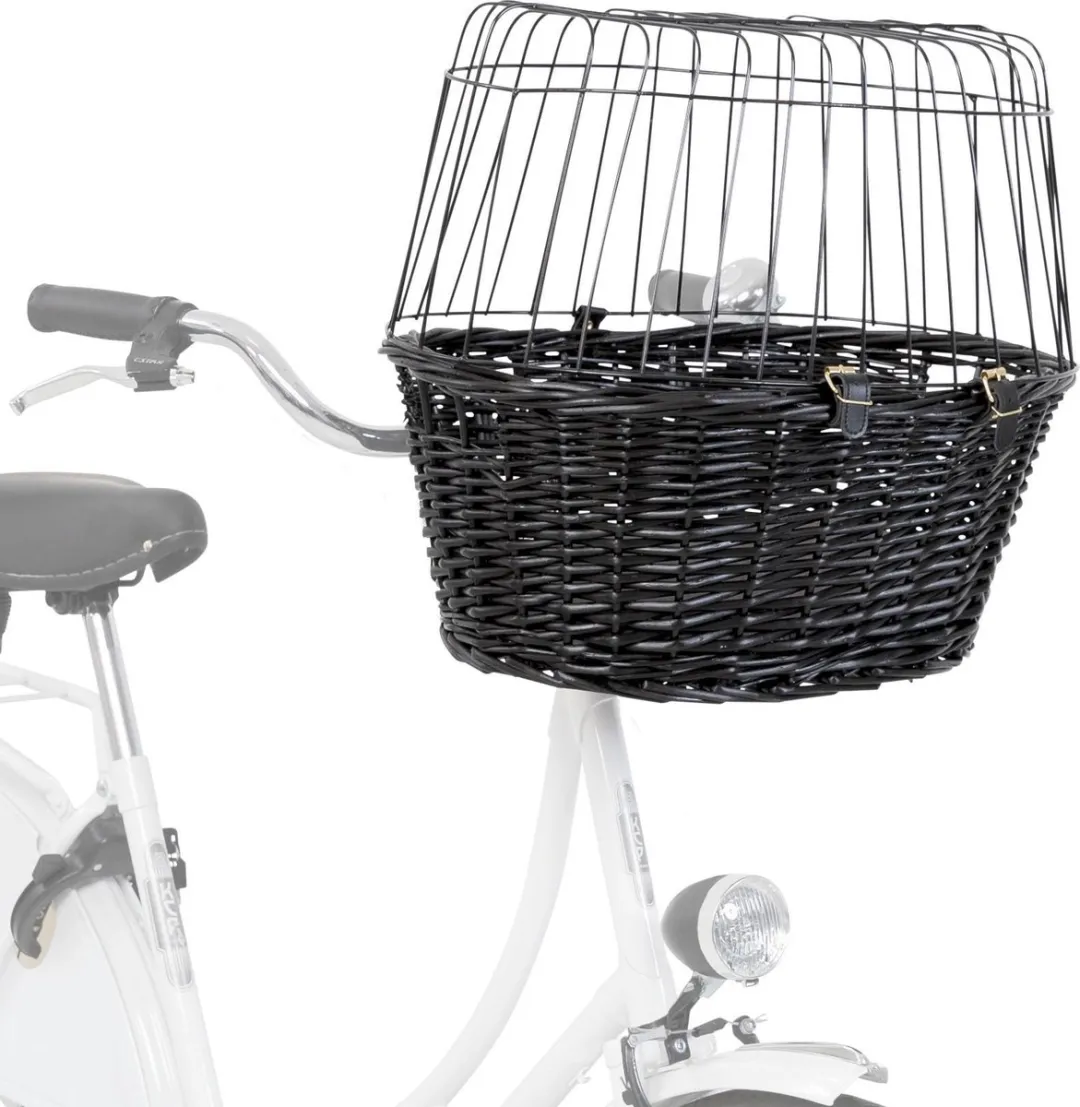 Trixie Wilgen Fietsmand Voorop - Zwart 50x41x35cm