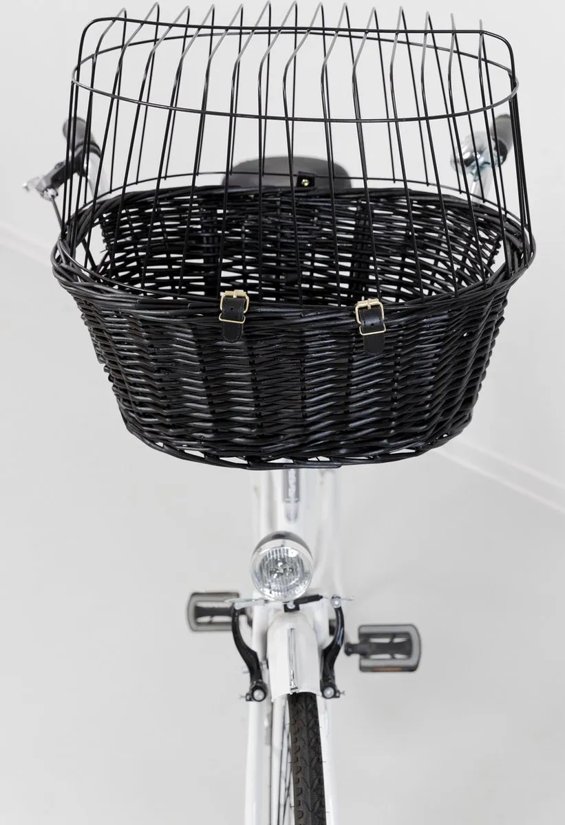 Trixie Wilgen Fietsmand Voorop - Zwart 50x41x35cm