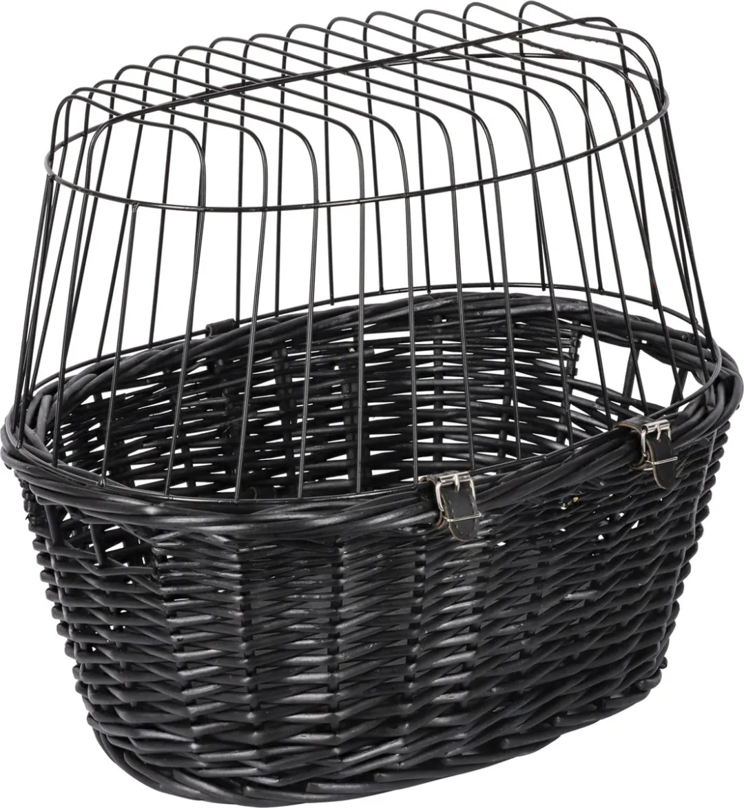 Trixie Wilgen Fietsmand Voorop - Zwart 50x41x35cm