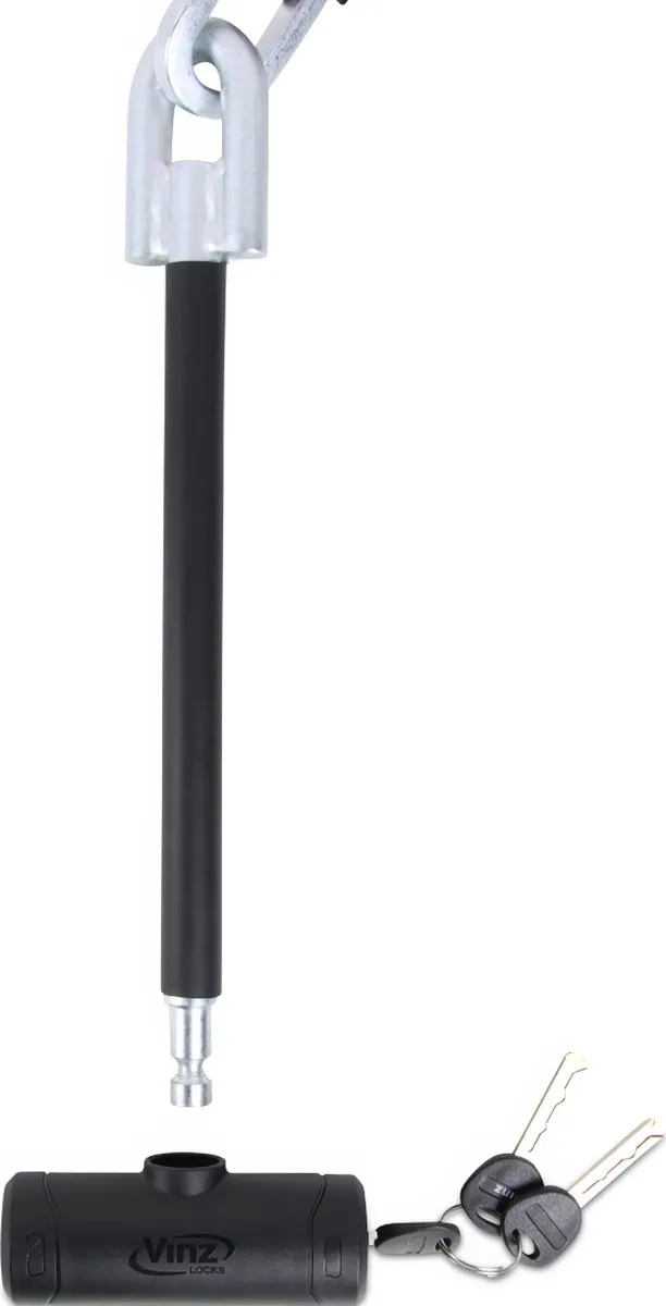 VINZ Ophir SCM Kettingslot 200cm - BIS787-200 - Zwart