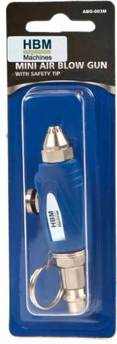 HBM Compact Mini Blaaspistool - Blauw/Zilver