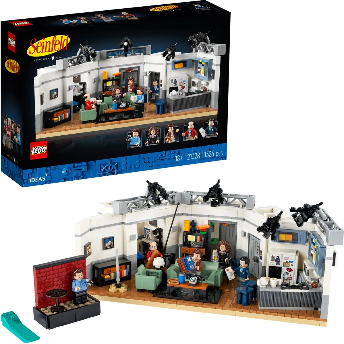 LEGO Ideas Seinfeld 21328 - 1326 Stenen - 5 Minifiguren - Multikleur - afbeelding 6 van 6