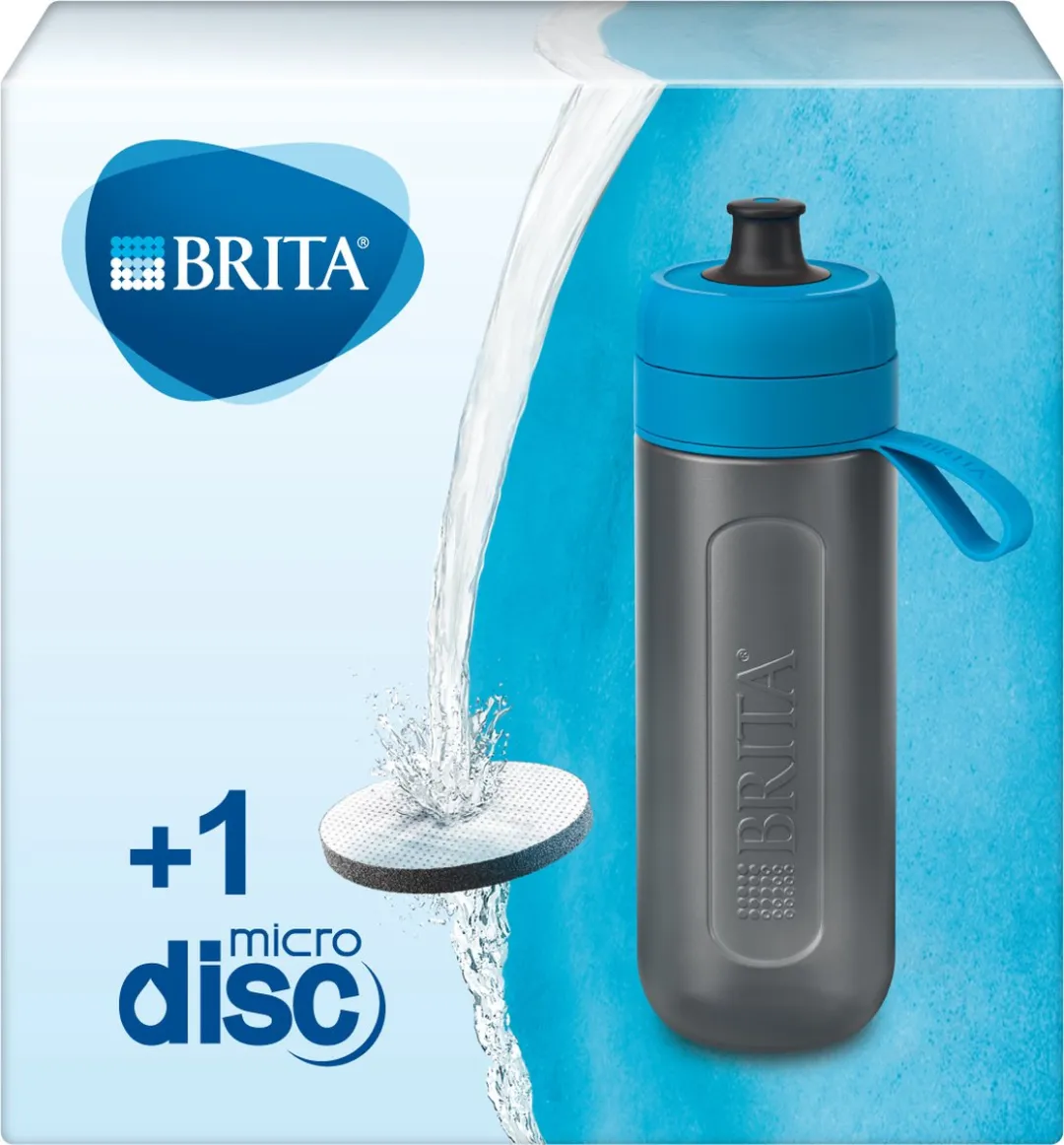 BRITA fill&go Active Waterfilterfles 0,6L - Blauw