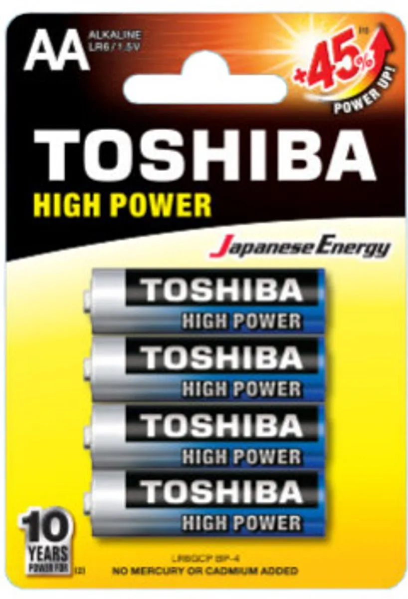 Toshiba LR6GCP BP-4 AA Alkaline Batterijen