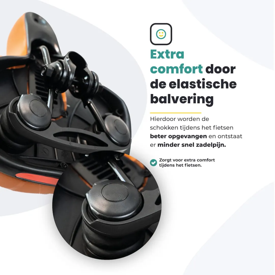 Voltano Fietszadel Gel - Bruin - Unisex - 55-190mm