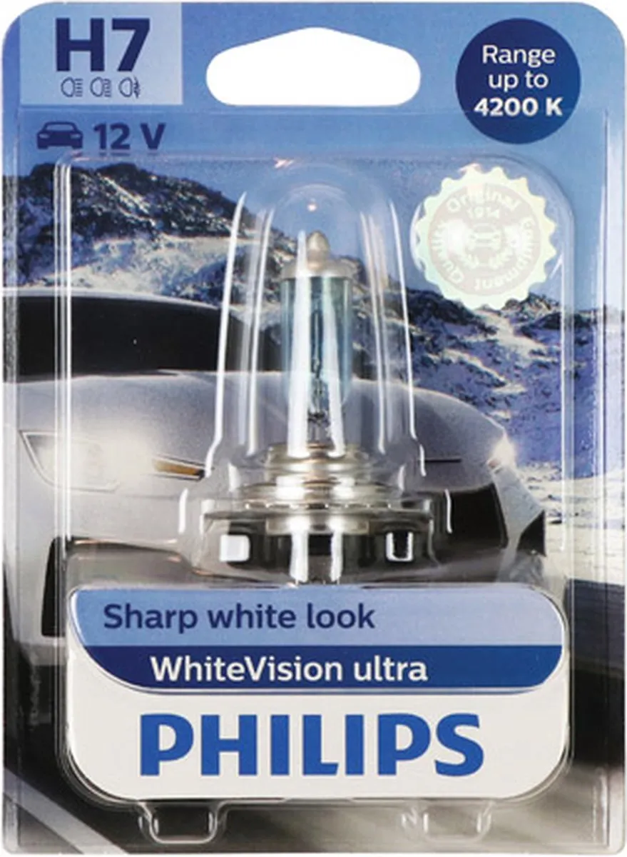 Philips H7 White Vision Reservelamp 55W