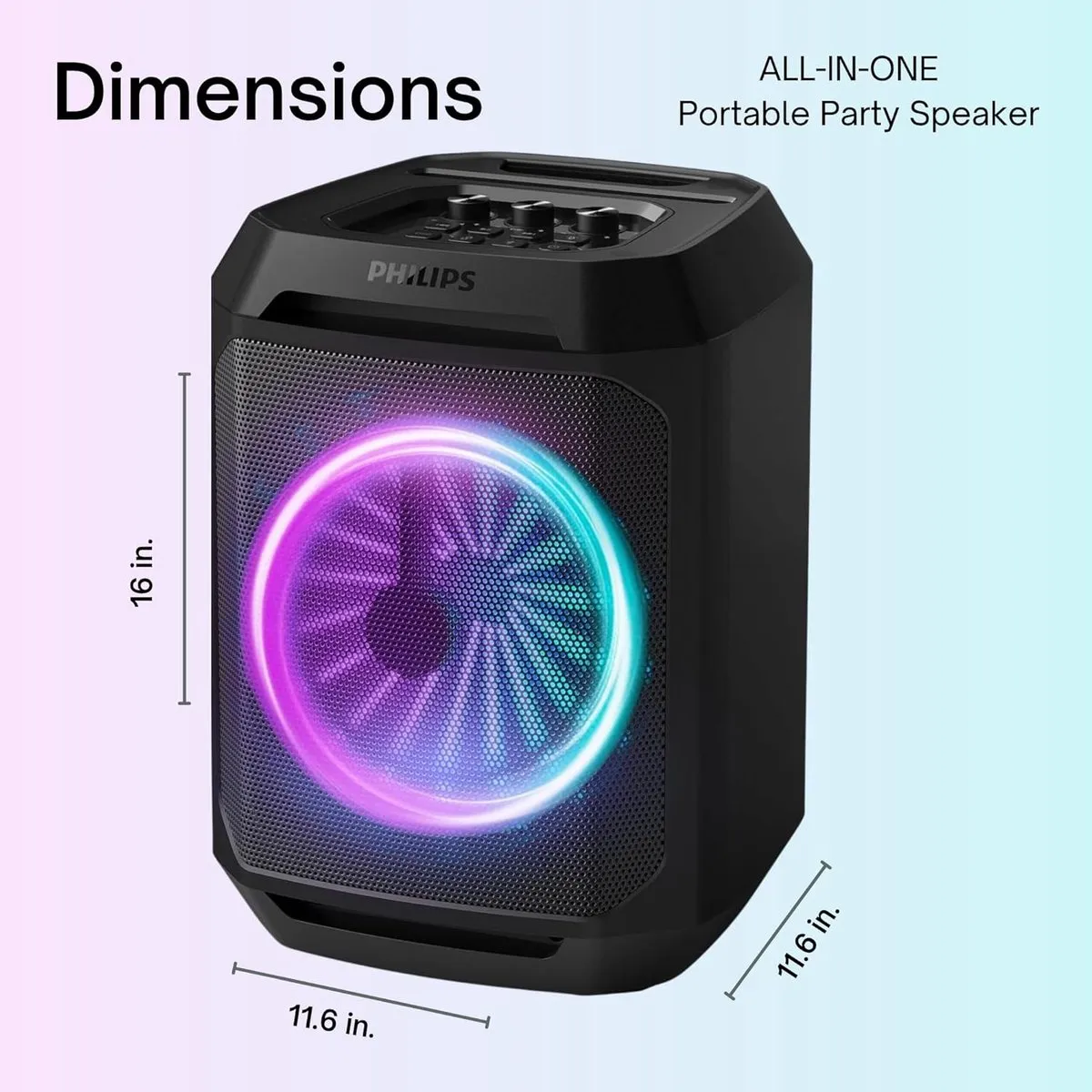 Philips TAX2208 Bluetooth Feestbox - 30W - 7 uur - Zwart