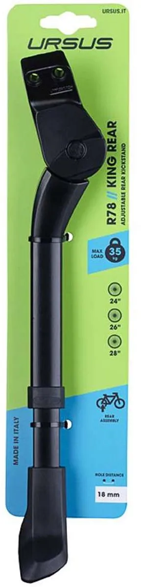Ursus Standaard King Evo Achtervorkstandaard R18 - Zwart