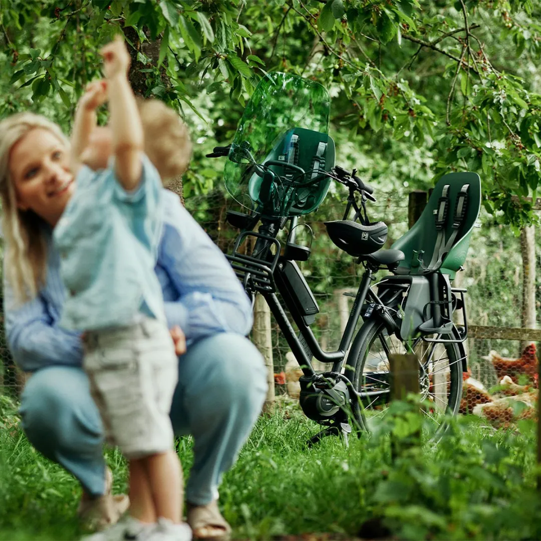 Urban Iki Bio Fietsstoeltje Achter - Groen/Zwart
