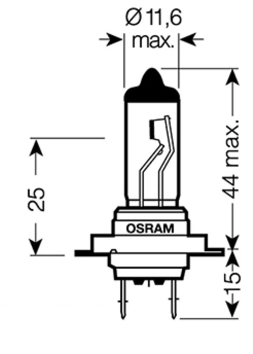 Osram Scooterlamp 350 BEVERLY IE ST E3 2013-2016 AV