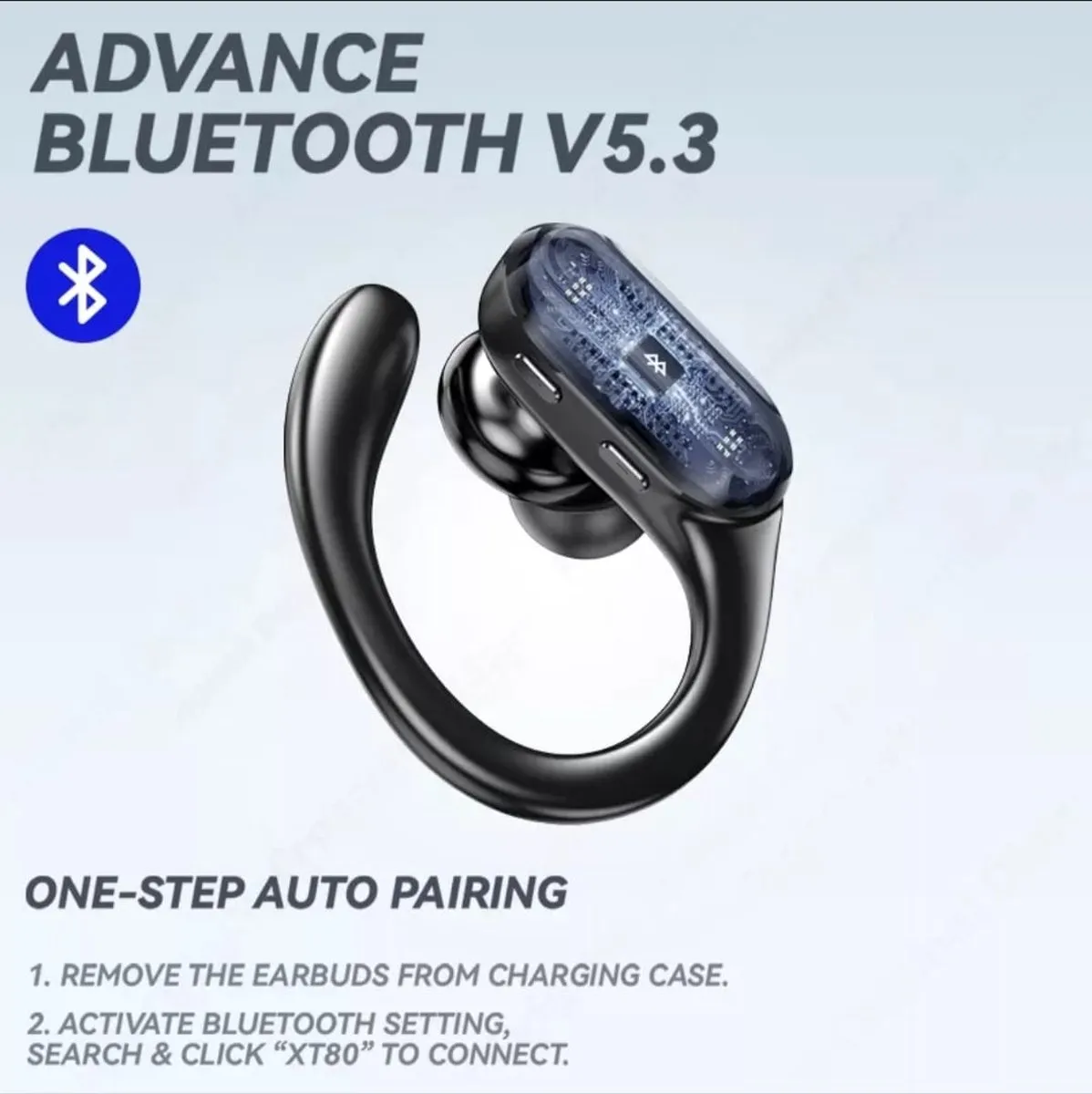 Lenovo XT80 Draadloze Oordopjes - Bluetooth 5.3 - Zwart