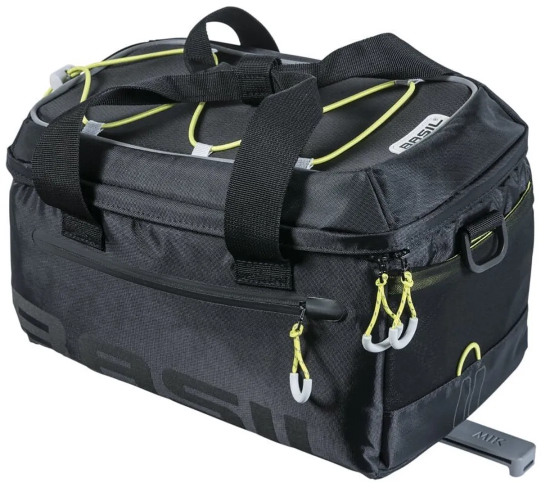 Basil Miles Trunkbag MIK Bagagedragertas - 7L - Zwart/Grijs
