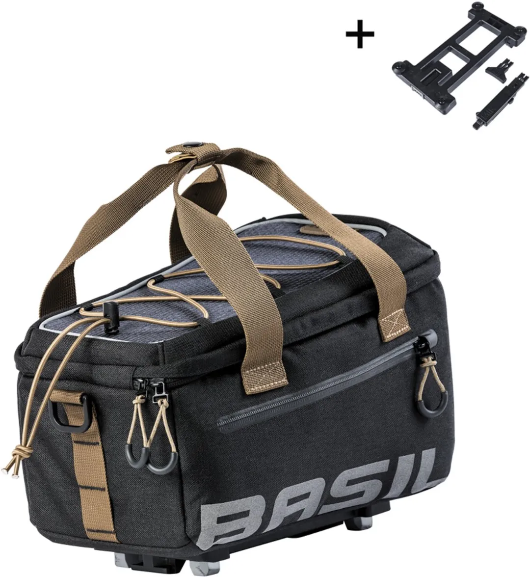 Basil Miles Trunkbag MIK Bagagedragertas - 7L - Zwart/Grijs