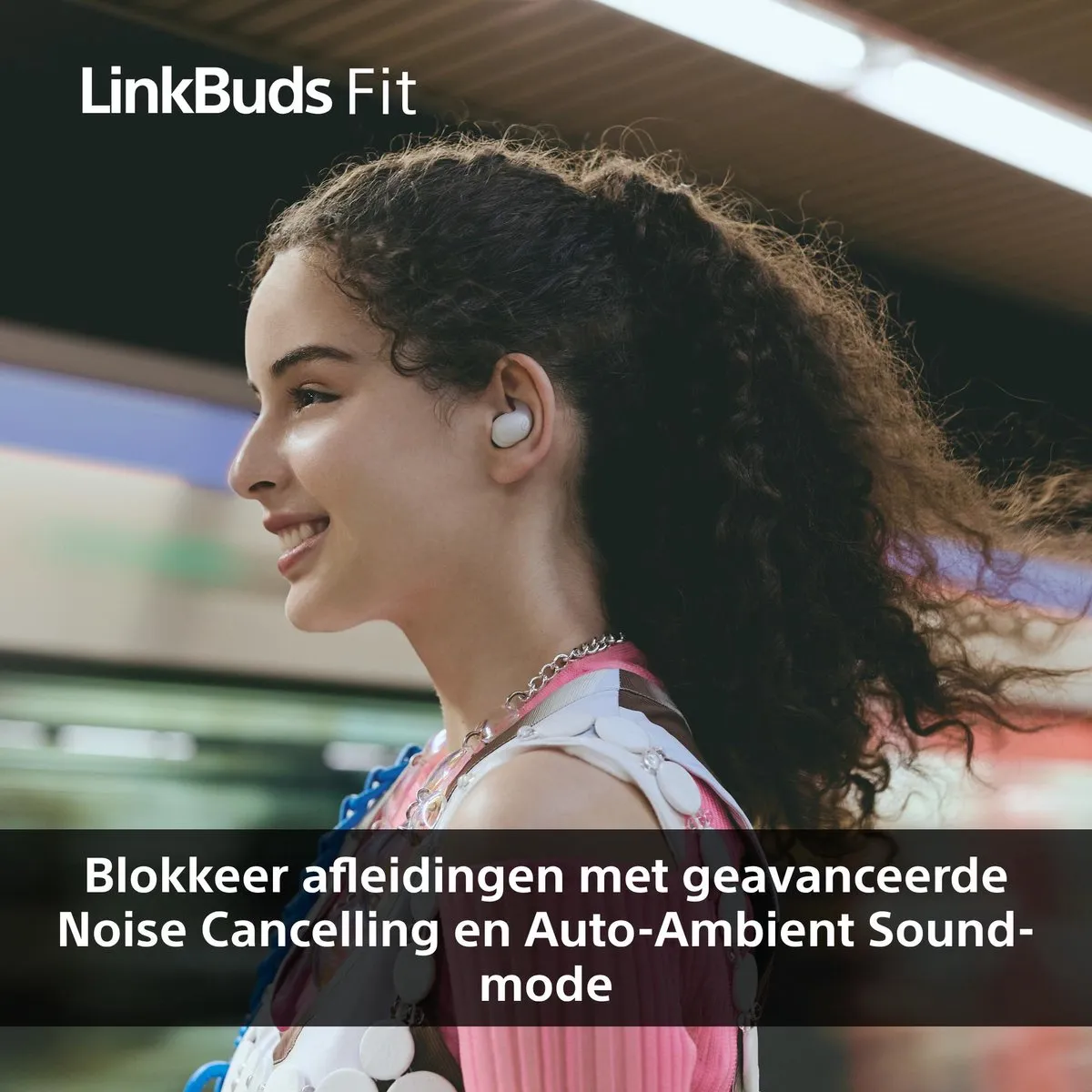 Sony LinkBuds Fit WFLS910NW.CE7 Oordopjes - Noise Cancelling - Wit - afbeelding 6 van 6