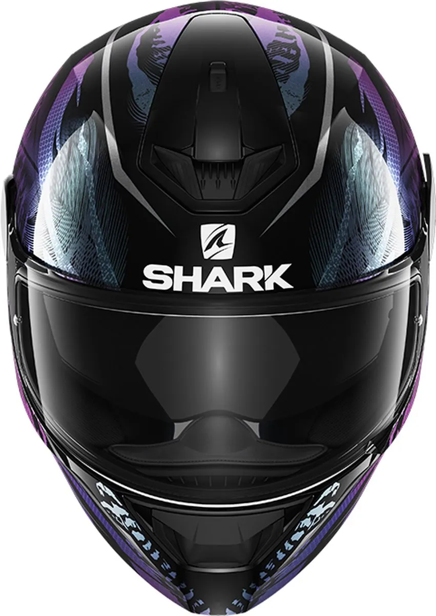 Shark D-SKWAL 2 SHIGAN Motorhelm - XL - Zwart Violet Glitter