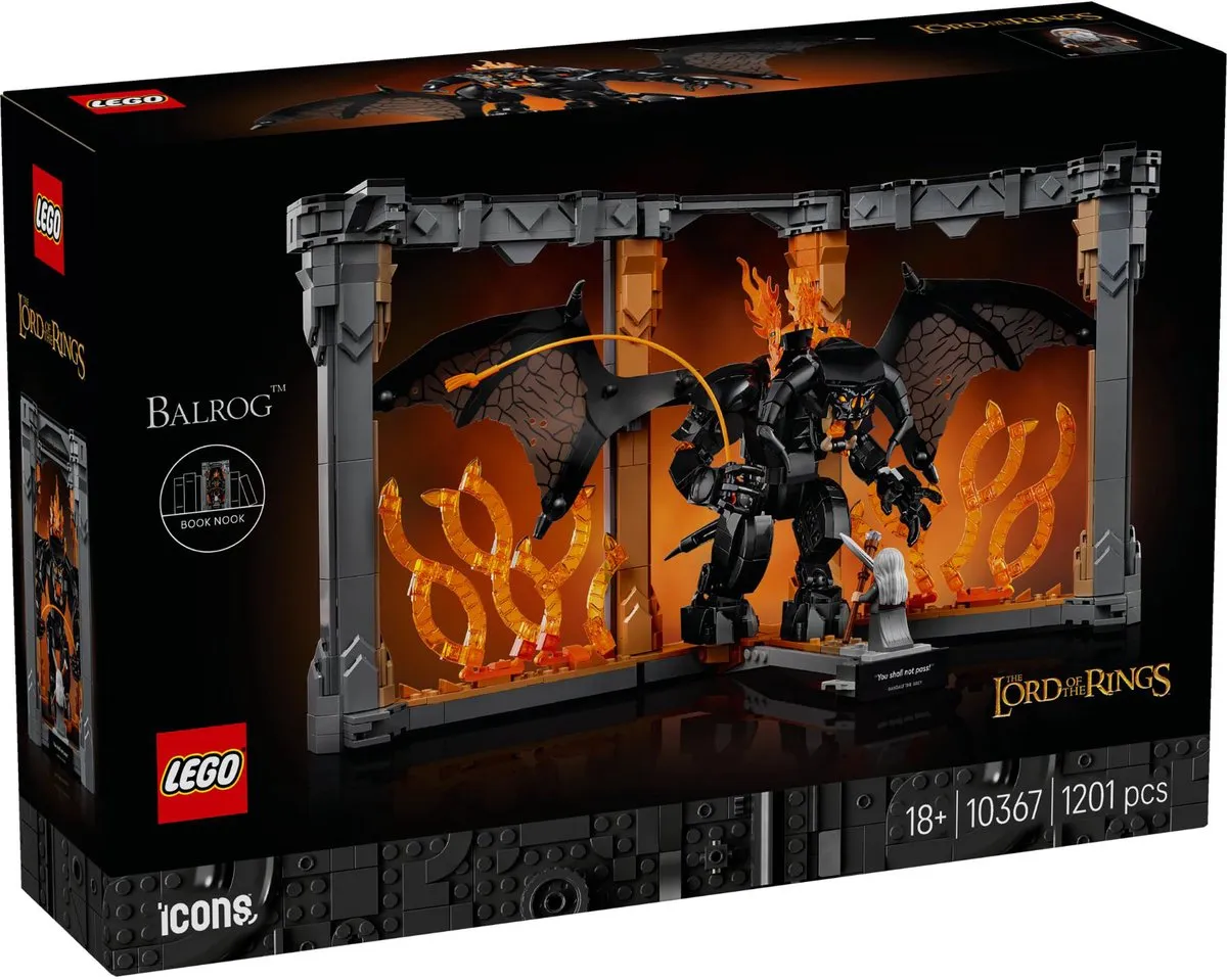 LEGO Icons The Lord of the Rings Balrog Boekensteun 10367