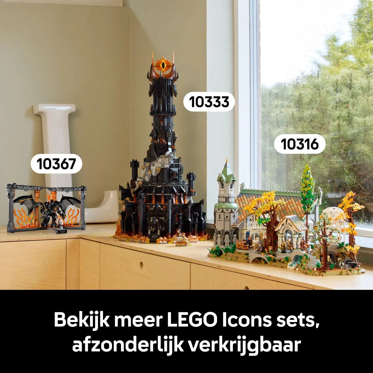 LEGO Icons The Lord of the Rings Balrog Boekensteun 10367 - 1201 Stukken - Multicolor - afbeelding 6 van 6