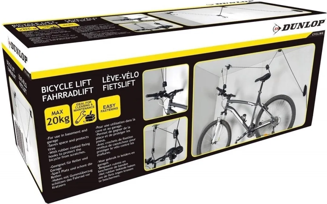 Dunlop Fietslift Ophangsysteem - 1 Fiets - Zwart - afbeelding 6 van 6