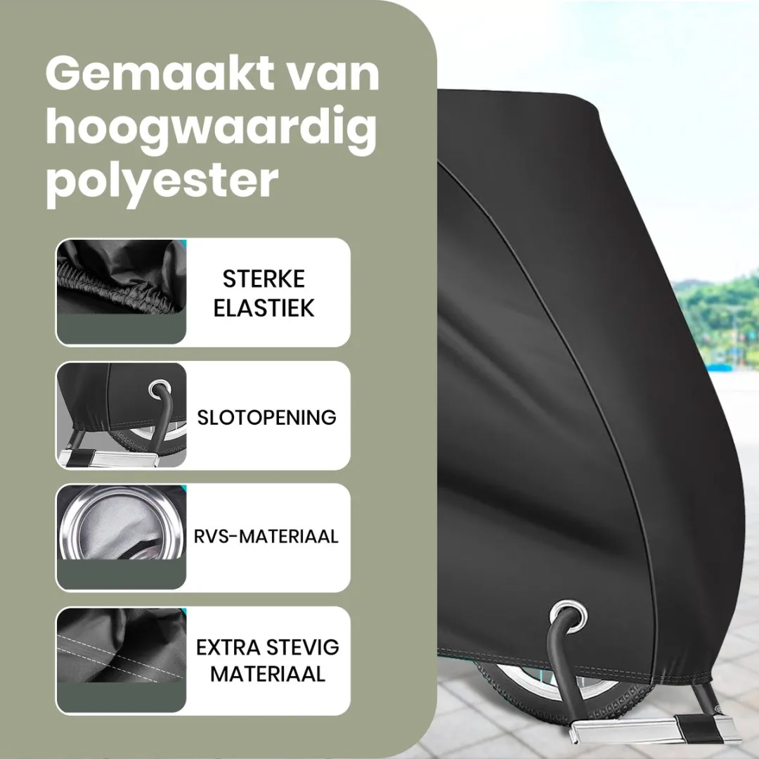Morelia® Waterdicht Fietshoes voor 1/2 Fietsen - Luxe Fiets Hoes Inclusief opbergzak