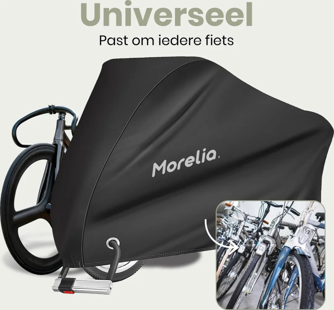 Morelia® Waterdicht Fietshoes voor 1/2 Fietsen - Luxe Fiets Hoes Inclusief opbergzak