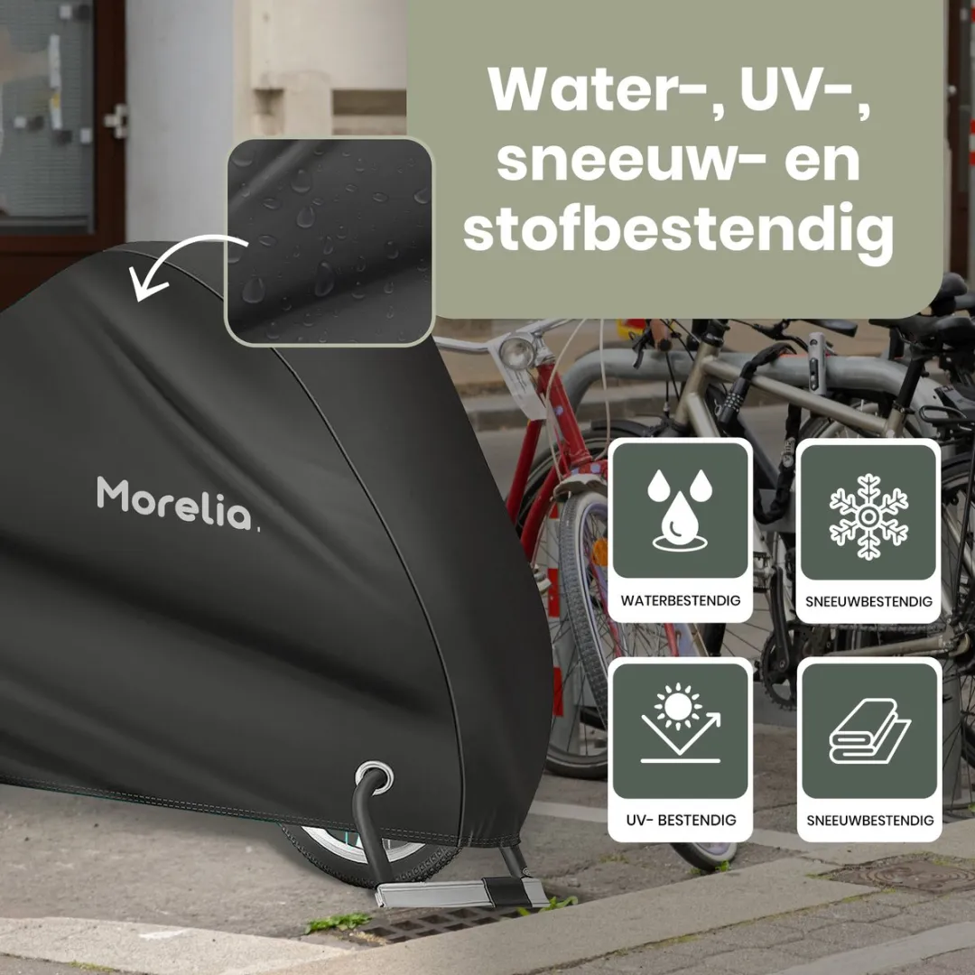 Morelia® Waterdicht Fietshoes voor 1/2 Fietsen - Luxe Fiets Hoes Inclusief opbergzak