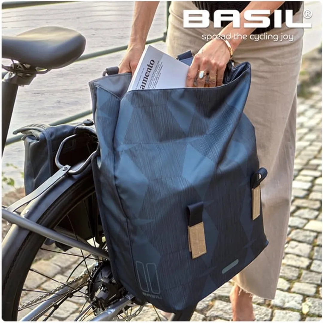 Basil Elegance Dubbele Fietstas 40L - Chateau Taupe - afbeelding 6 van 6