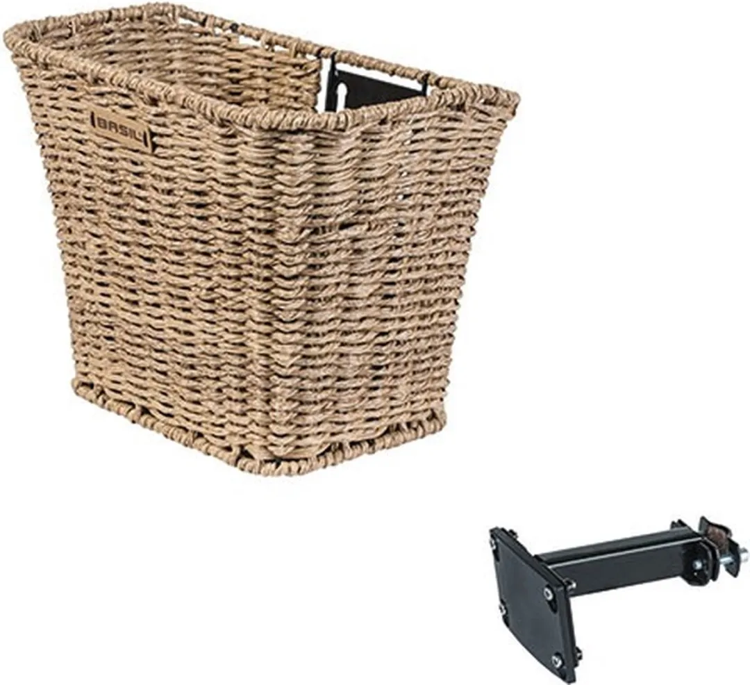 Basil Bremen Rattan Look Fietsmand