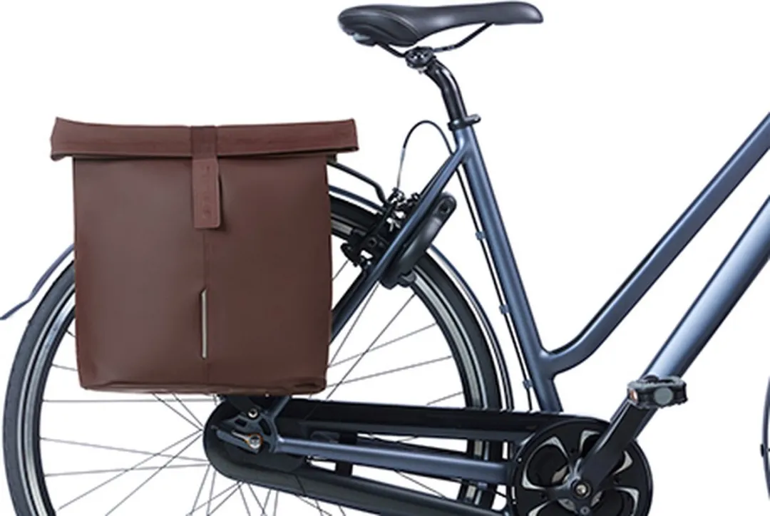 Basil City Dubbele Fietstas MIK 32L - Roasted Brown