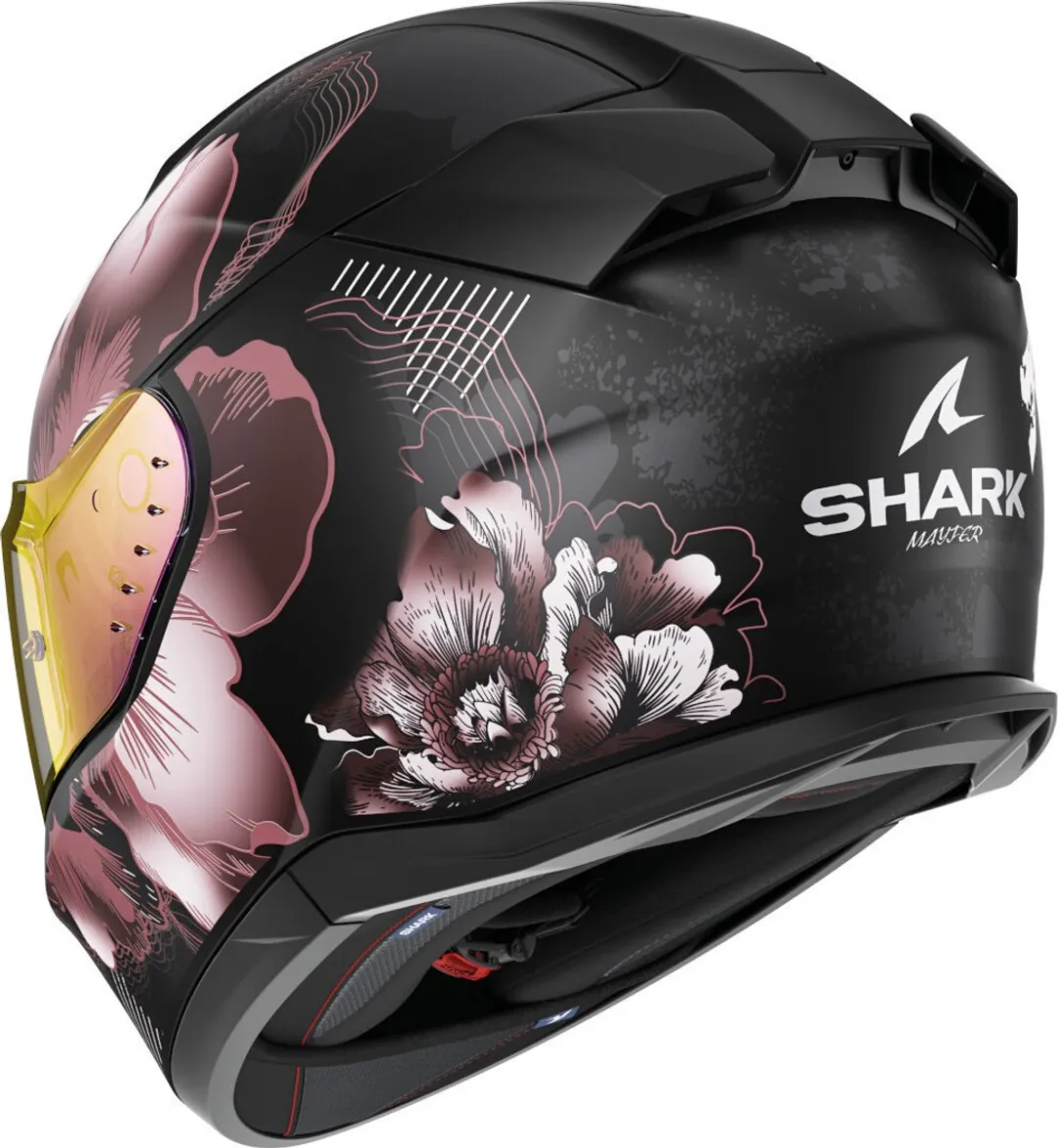 Shark D-Skwal 3 Mayfer Integraalhelm - XS - Mat Zwart Roze