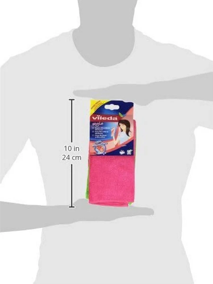 Vileda Microvezeldoek XL - 2 Stuks Rood
