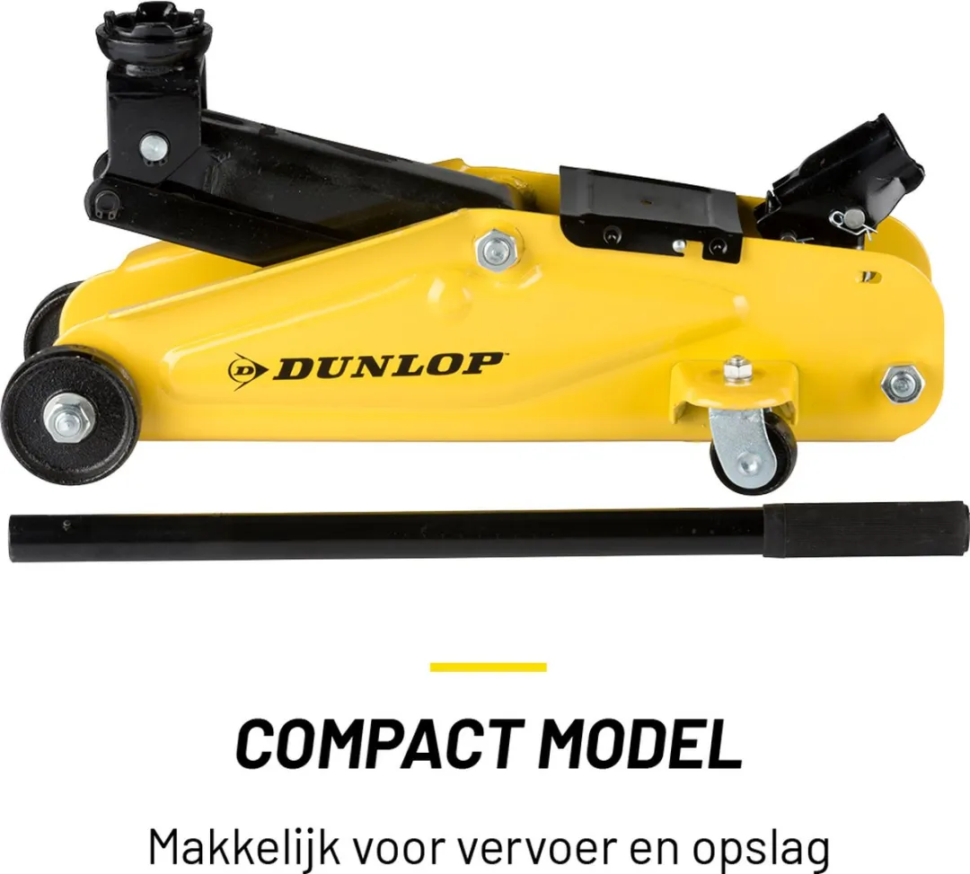 Dunlop Hydraulische Auto Krik 2000KG - 135-305mm - Geel/Zwart