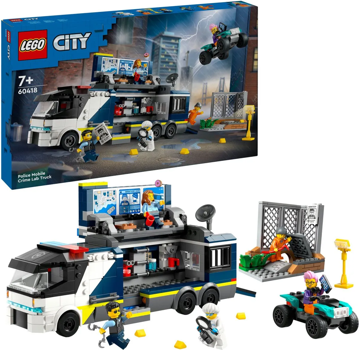 LEGO City Politielaboratorium in Truck 60418 - 674 Stukken