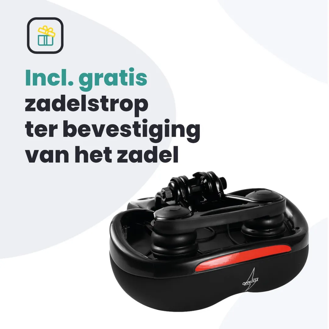Voltano Stadszadel - Zwart - Waterdicht met Vering