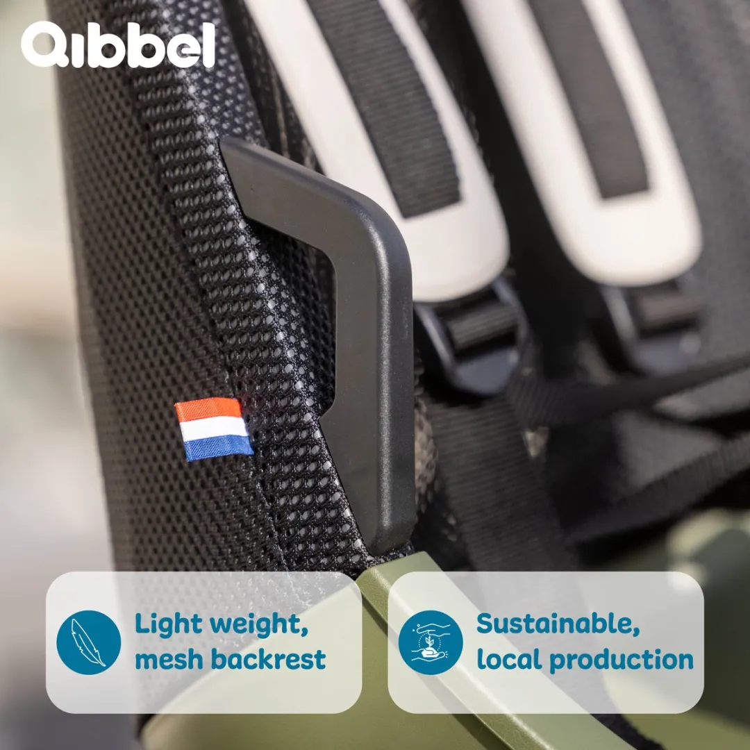 Qibbel Air Fietsstoeltje Achterframe - Midnight Black