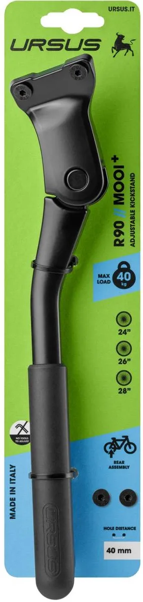 Ursus Fiets Zijstandaard 24-28" - Zwart mat