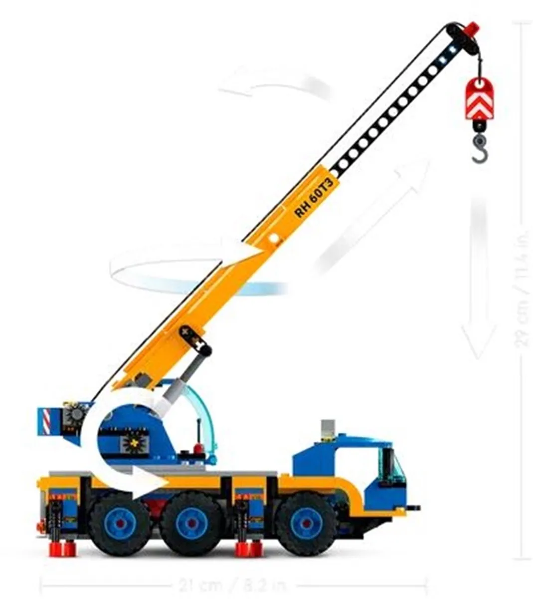 LEGO City Mobile Crane 60324 - 340 Stukken - 2 Minifiguren
