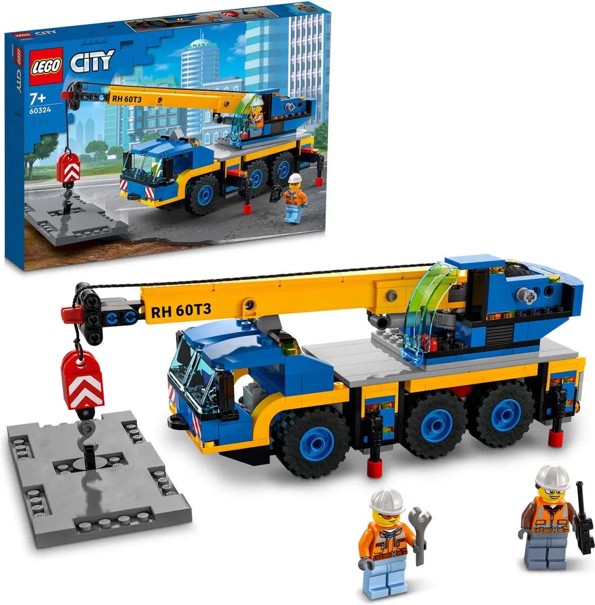 LEGO City Mobile Crane 60324 - 340 Stukken - 2 Minifiguren