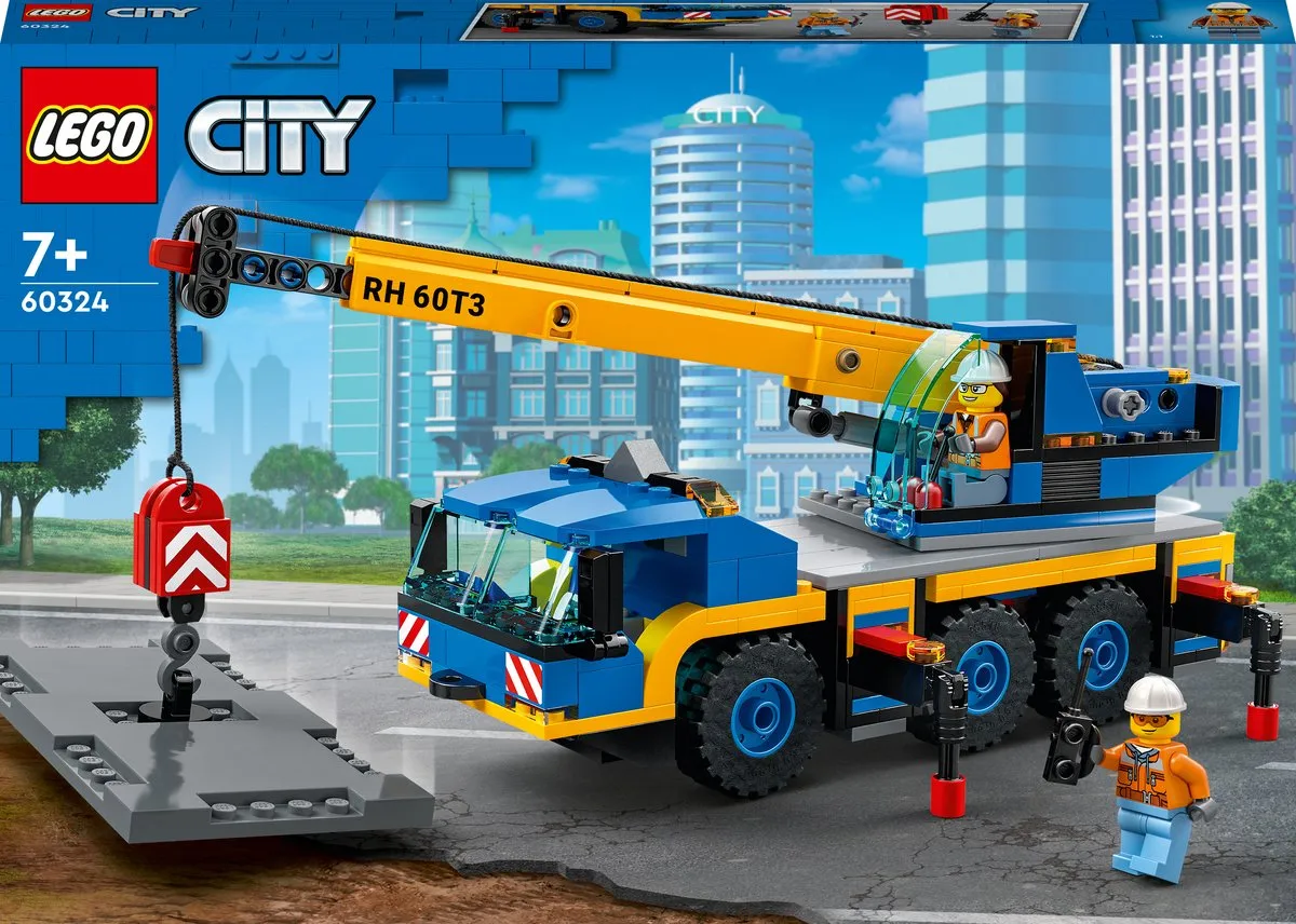 LEGO City Mobile Crane 60324 - 340 Stukken - 2 Minifiguren