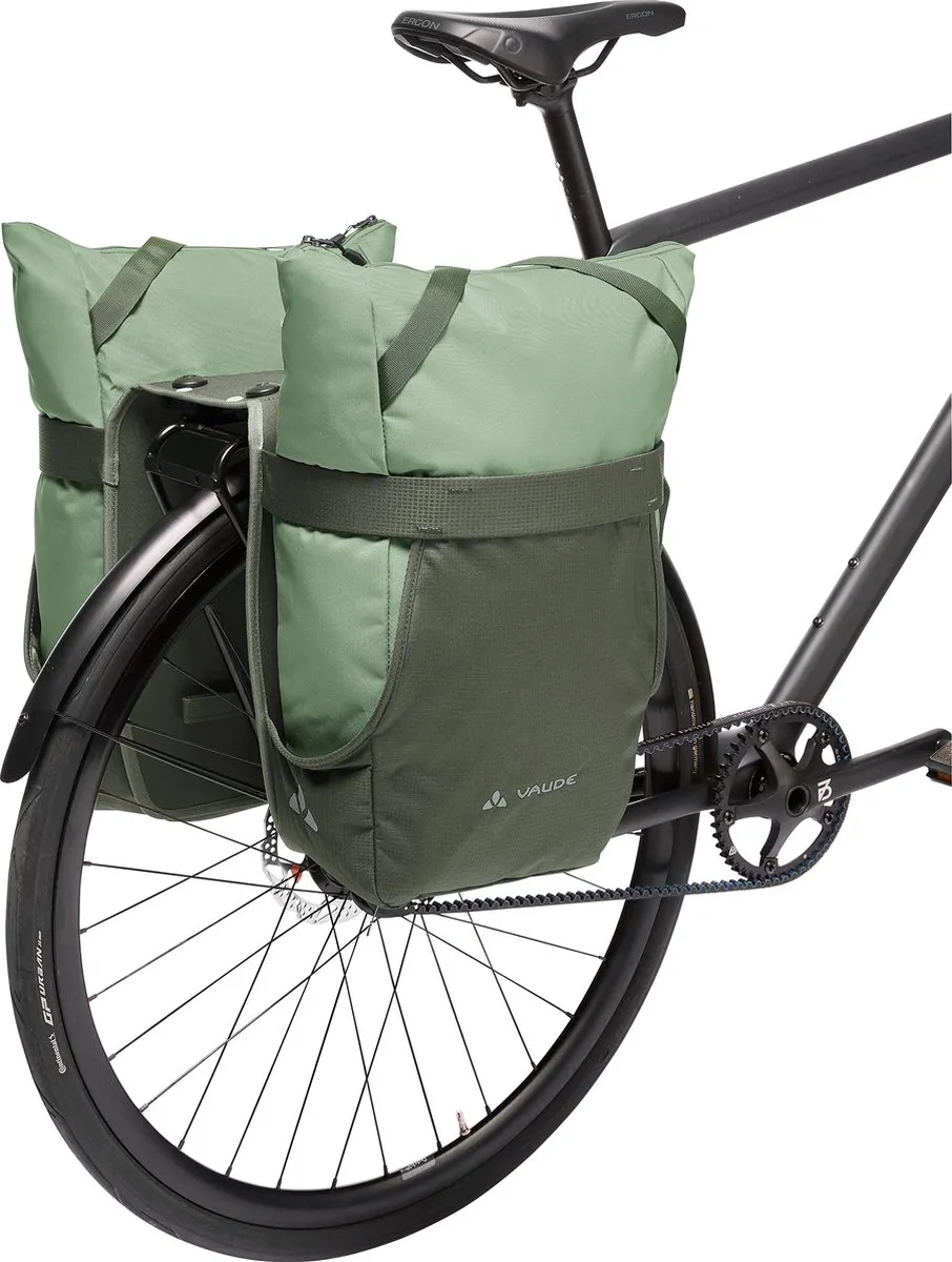 Vaude TwinShopper UniKlip 2 Fietstassen - 44L - Willow Green