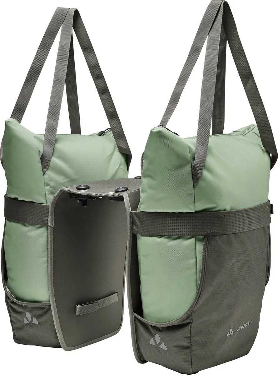 Vaude TwinShopper UniKlip 2 Fietstassen - 44L - Willow Green