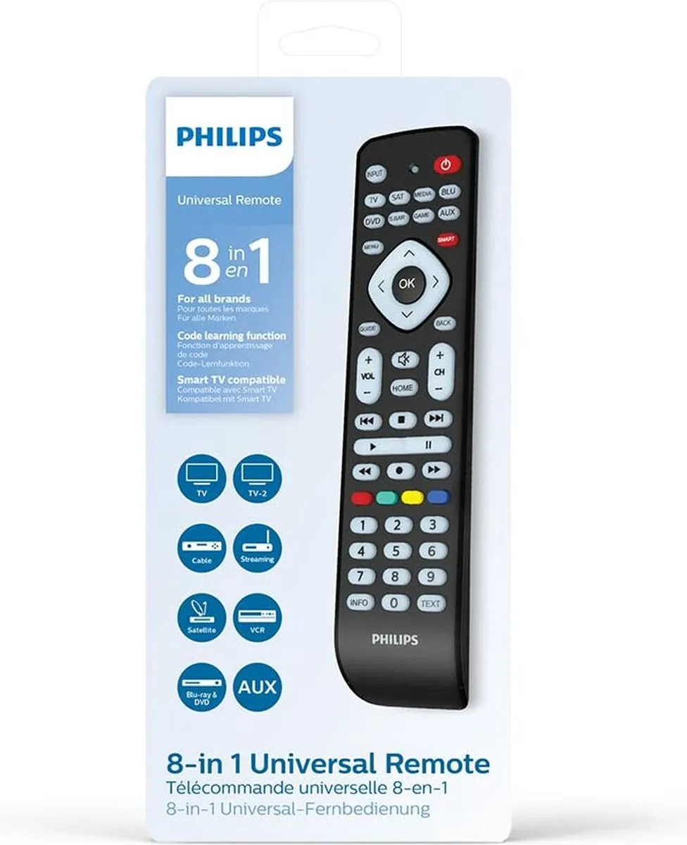 Philips SRP2018/10 Afstandsbediening - IR Draadloos - Zwart