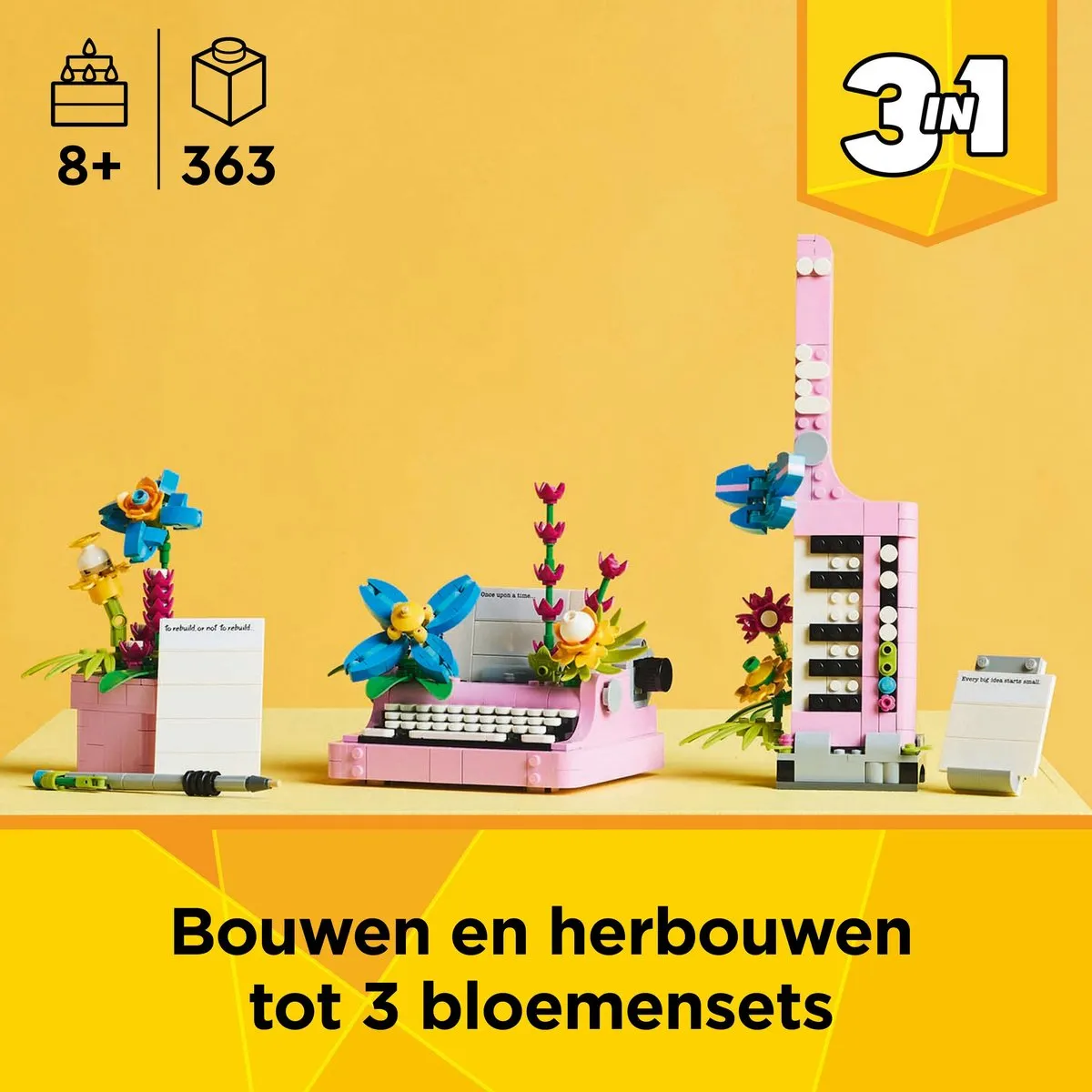 LEGO Creator 3in1 Typemachine 31169 - Meerkleurig - afbeelding 6 van 6