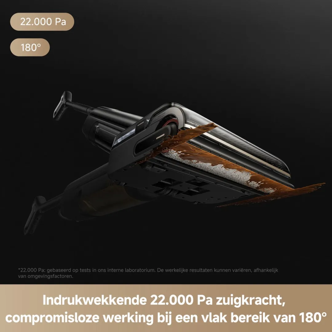 Mova M50 Ultra Vloerreiniger - 22.000 Pa - 100°C Zelfreiniging - Zwart - afbeelding 6 van 6
