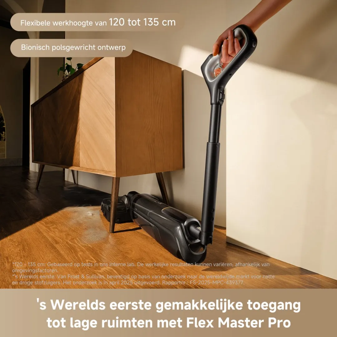 Mova M50 Ultra Vloerreiniger - 22.000 Pa - 100°C Zelfreiniging - Zwart